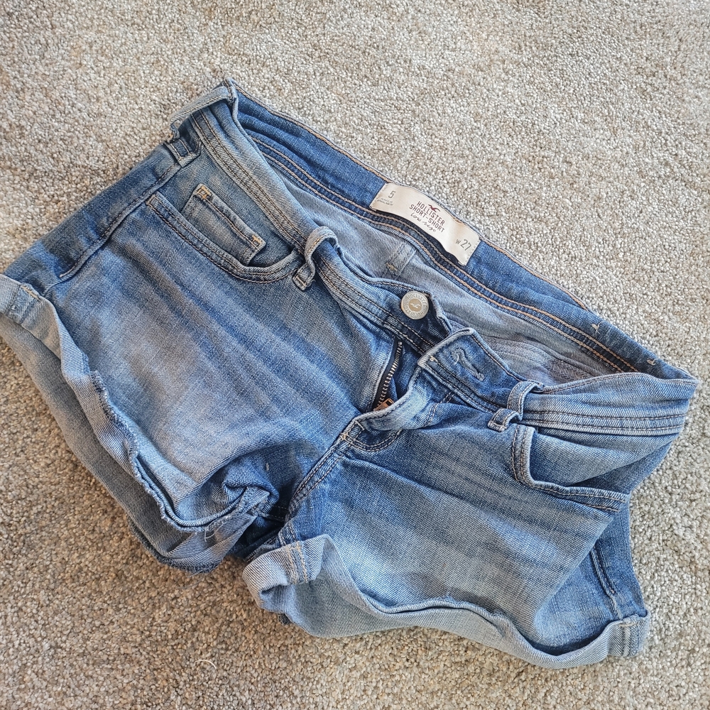 Hollister Light Blue Jean Shorts Size 5